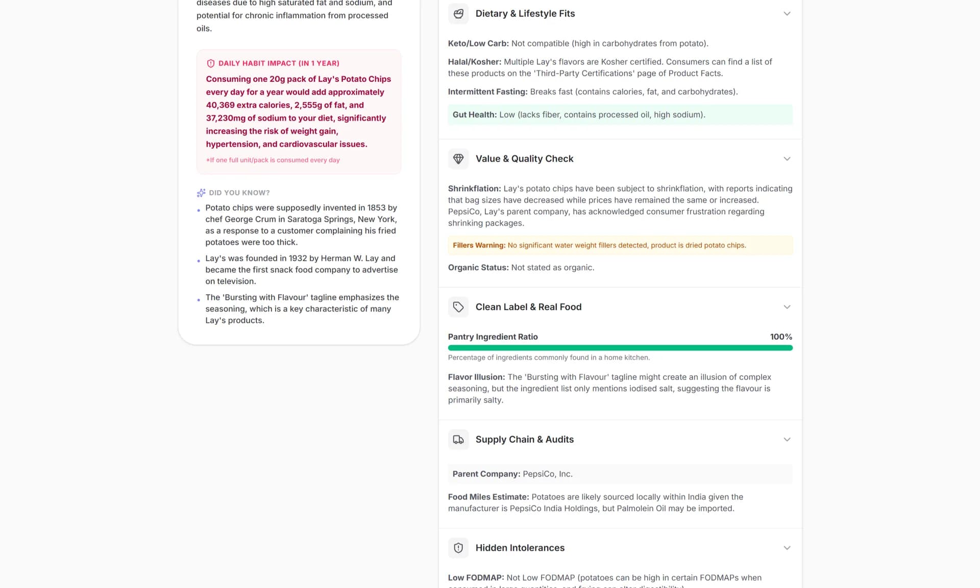 Product Analyzer screenshot 8