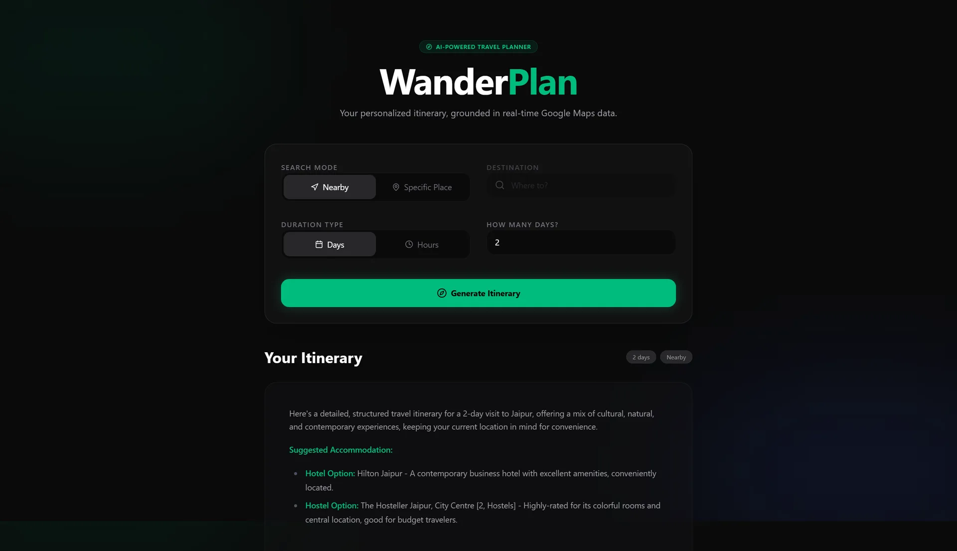 Wanderplan screenshot 3